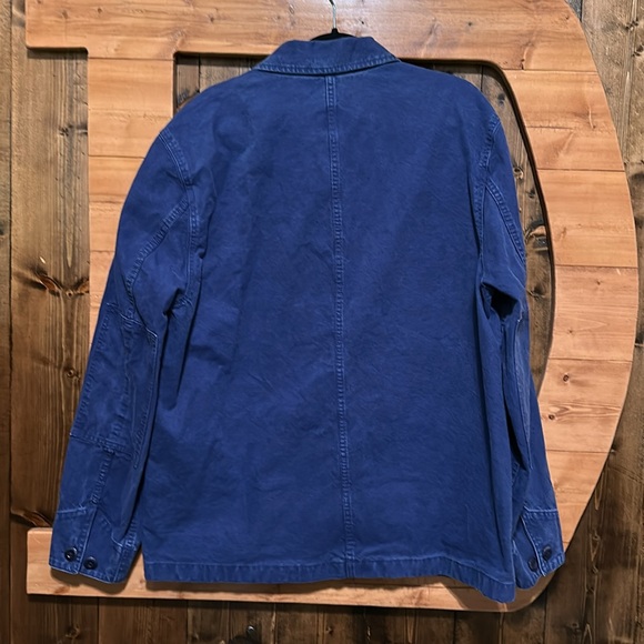 Madewell Overshirt in Garment-Dyed Canvas in Vintage French Blue - Picture 11 of 13